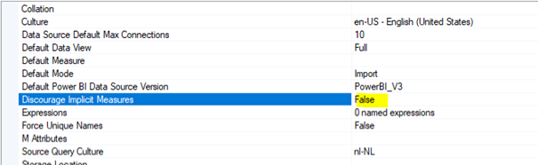 Setting Calculation group